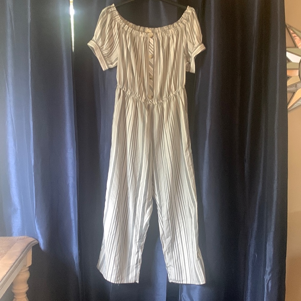 Striped romper